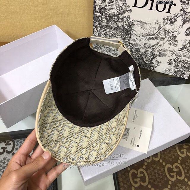Dior男女同款帽子 迪奧刺繡印花棒球帽鴨舌帽  mm1125